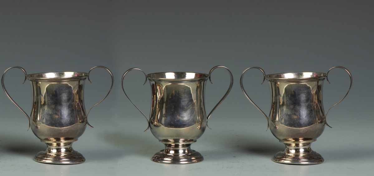 Appraisal: Group of Gorham Coin Silver Handled Cups Group of Gorham