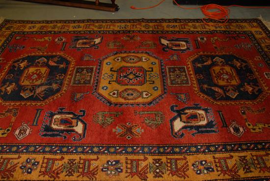 Appraisal: An Old Persian Azarie Rug ' x ' '