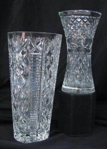 Appraisal: Two Waterford crystal vases and high