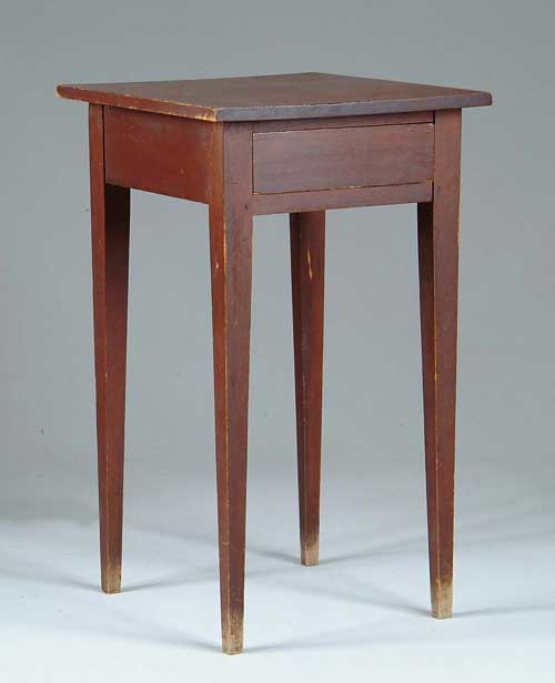 Appraisal: STATE OF MAINE TAPERED LEG ONE DRAWER STAND IN ORIGINAL