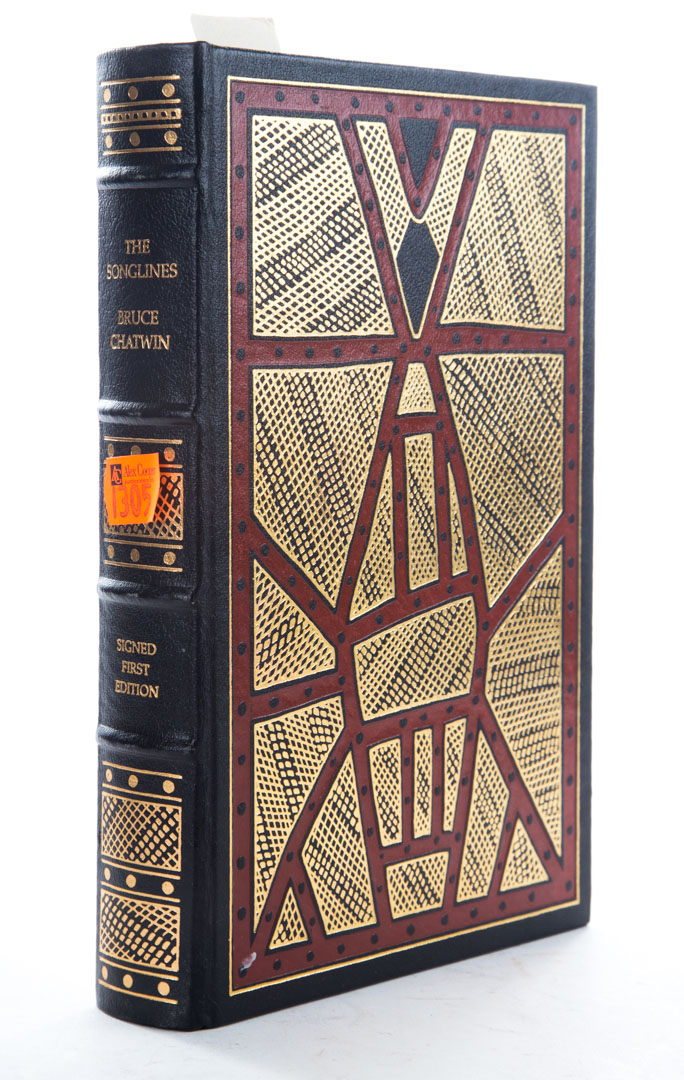 Appraisal: Book Chatwin - The Songlines - Signed st Ed Franklin