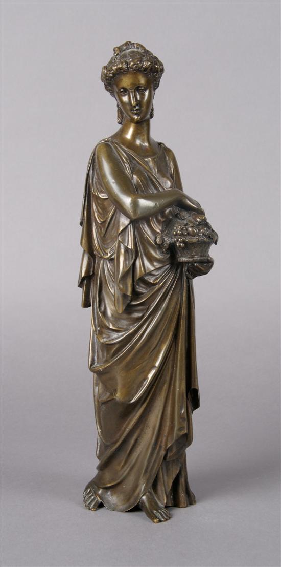 Appraisal: A Continental Neoclassical Bronze Figure Height inches