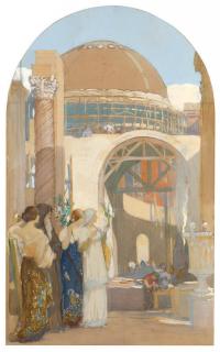 Appraisal: Arthur F Mathews Study for ''The Arts'' Palace of Fine