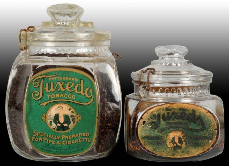 Appraisal: Lot of Tuxedo Tobacco Jars Description One jar measures -