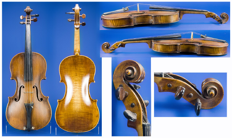 Appraisal: Nineteenth Century French Violin labelled 'N Audinot' Boulevard Bonne-Nouvelle Annee