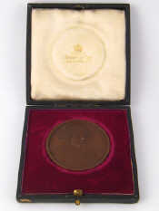 Appraisal: A bronze Charles Lawson medal awarded to Frederick Bower Alcock