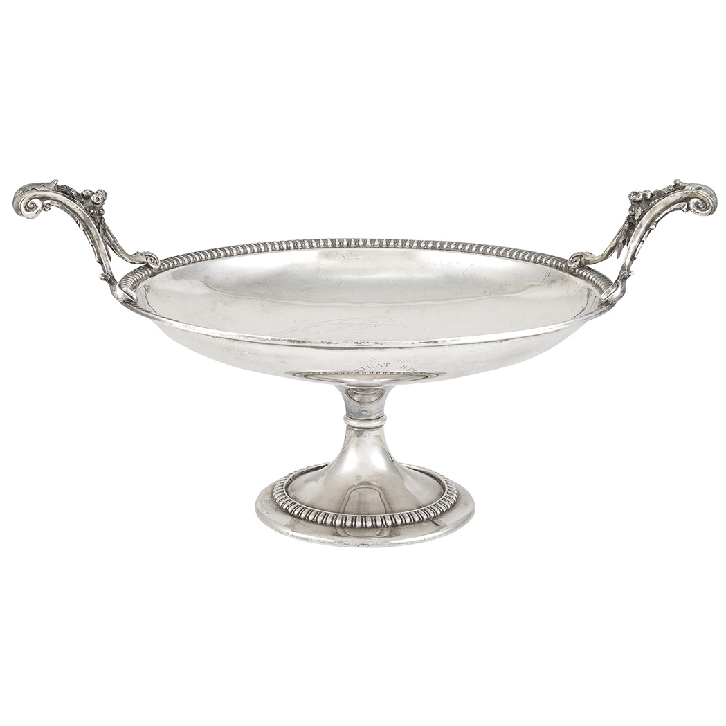 Appraisal: Gorham Coin Silver Tazza Of Southern interest Retailed by Hayden