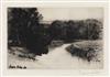 Appraisal: FRANCIS SEYMOUR HADEN Group of etchings with drypoint A Sunset