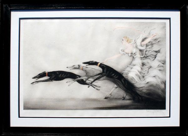 Appraisal: ICART Louis American - Speed II Etching sight size ''