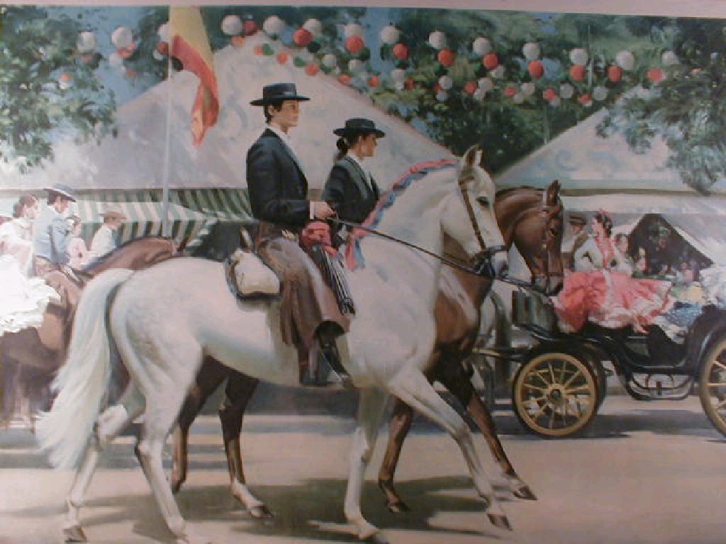 Appraisal: After Frank Wootton The Fiesta in Seville A colour print