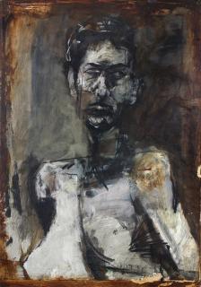 Appraisal: Painting Kim Frohsin Kim Frohsin American b Untitled Portrait of