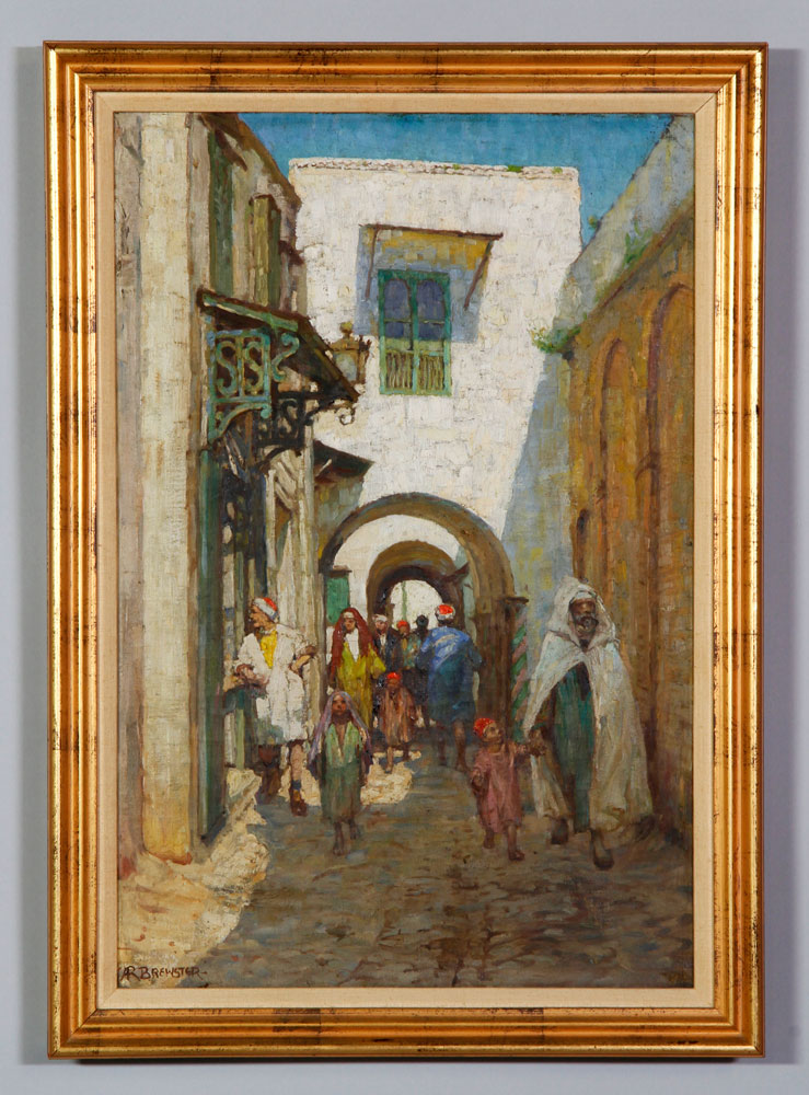 Appraisal: - Brewster Street in Tunis O C Anna Richards Brewster