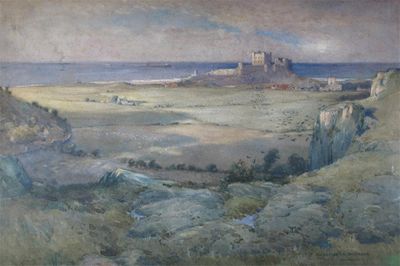 Appraisal: Alexander Nisbet Paterson Scottish - Bamburgh Castle Signed Watercolour x