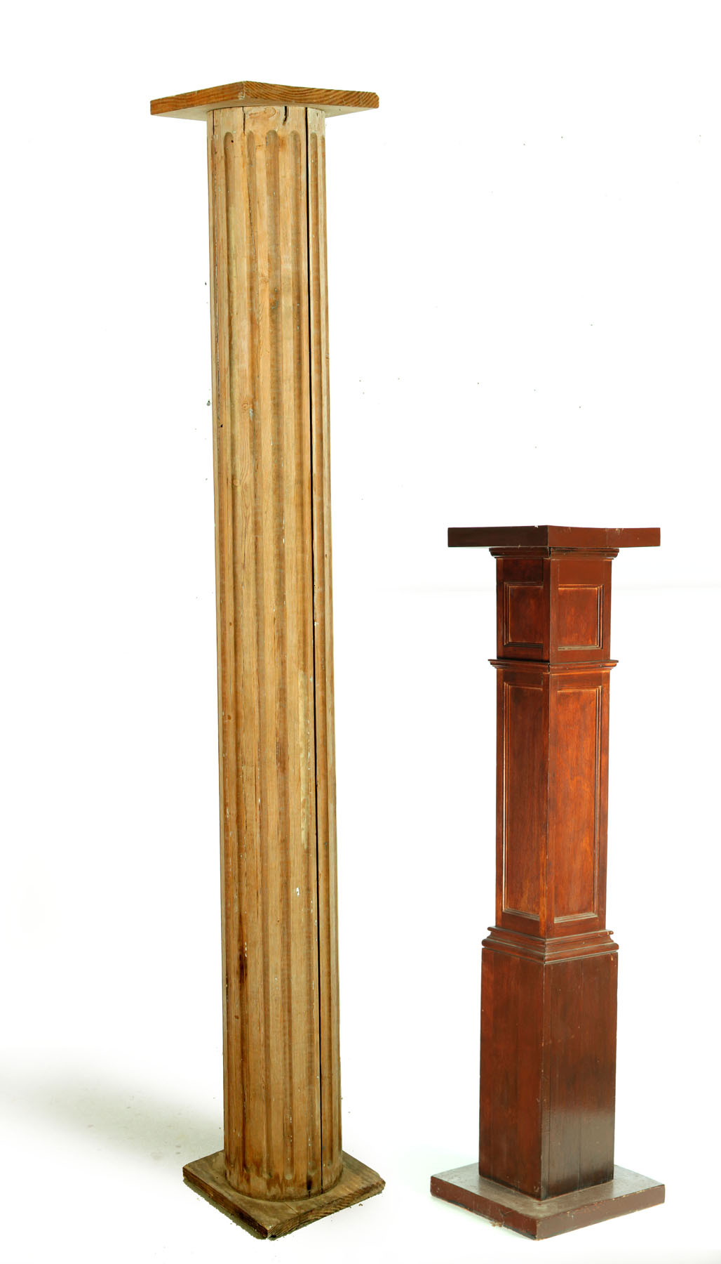 Appraisal: FOUR COLUMNS American nd half- th-early th century Pine fern