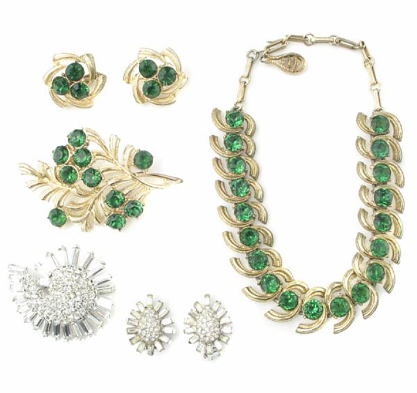 Appraisal: A large collection of signed costume jewelry featuring Coro and