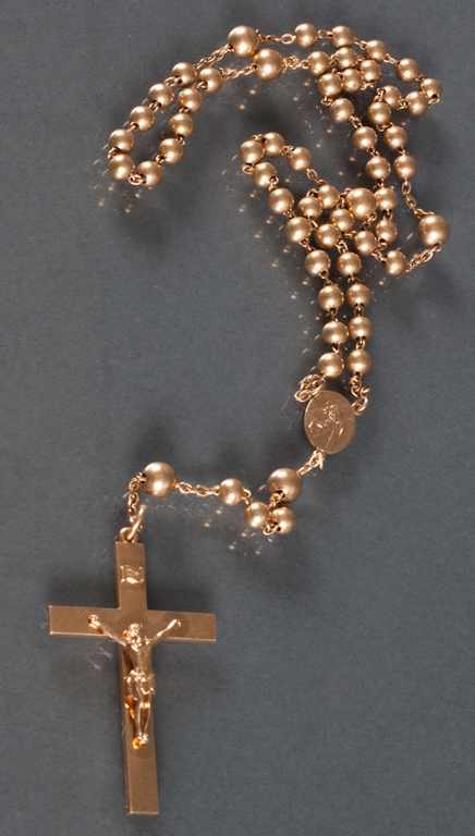 Appraisal: Tiffany Co K gold rosary necklace grams Estimate - Any