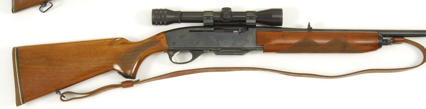 Appraisal: REMINGTON MODEL WOODMASTER SEMIAUTOMATIC RIFLE cal Serial Mounted with x