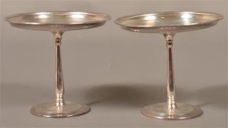 Appraisal: Pair of Tiffany Co Sterling Silver Tazas - mark troy