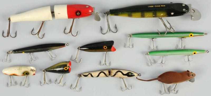 Appraisal: Lot of Fishing Lures Includes one Creek Club Mouse General