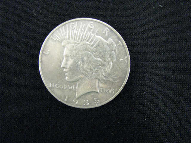 Appraisal: -S Peace Silver Dollar VF