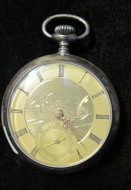 Appraisal: Gentleman's silver repeating pocket watch th th century