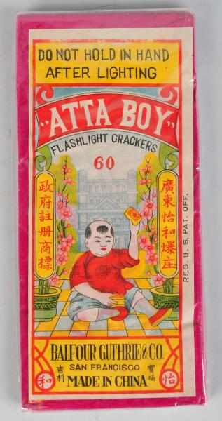 Appraisal: Atta Boy -Pack Firecrackers Class Balfour Guthrie Company in San