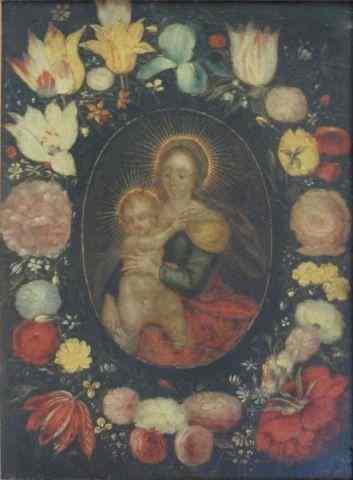 Appraisal: Early Oil on Copper Madonna Child Consignor believes the painting