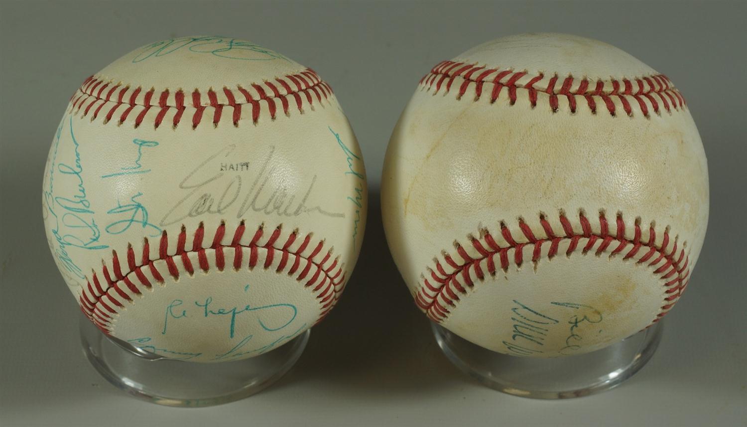 Appraisal: Signed Baseballs to include a Signed Tour of Japan Official