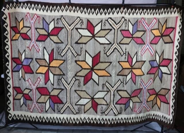 Appraisal: NAVAJO VALLERO STARS RUG POSSIBLY CRYSTALTRADING POST CA X