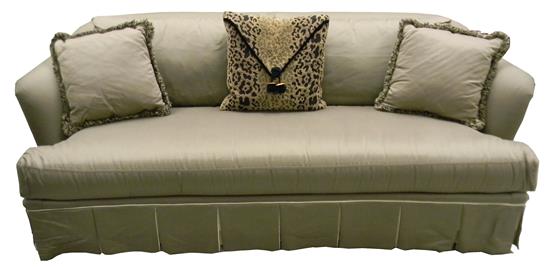 Appraisal: th C Ferguson Copeland Ltd contemporary sofa gray upholstery with