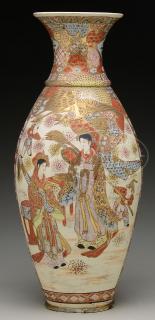 Appraisal: SATSUMA POTTERY VASE SATSUMA POTTERY VASE Japan Early th century