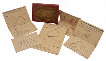 Appraisal: A BOXED SET OF DESCRIPTIVE GEOMETRY MODELS 'For the Use