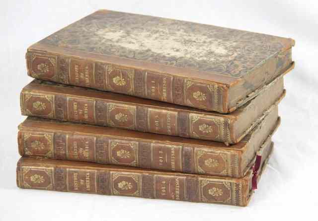 Appraisal: Robertson W The History of America four volumes th edition