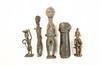 Appraisal: EARLY AFRICAN TRIBAL BRONZE FIGURES - Benin Ivory Coast Burkina