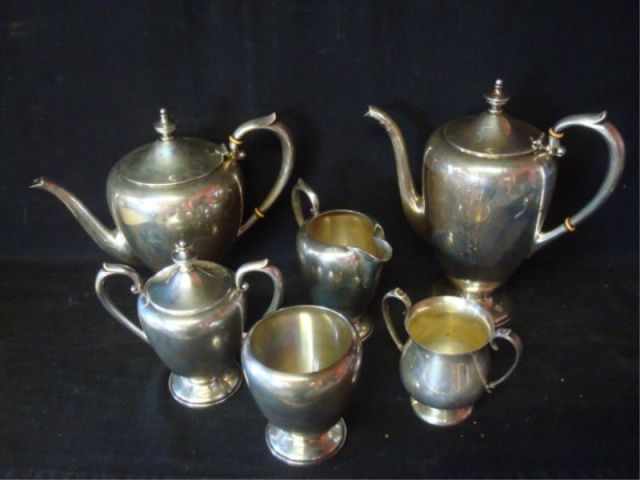 Appraisal: Piece Sterling Silver Tea Set From a Washington Heights NYC