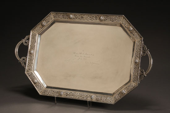 Appraisal: Lot Property of Various Owners George V Irish Silver Tray