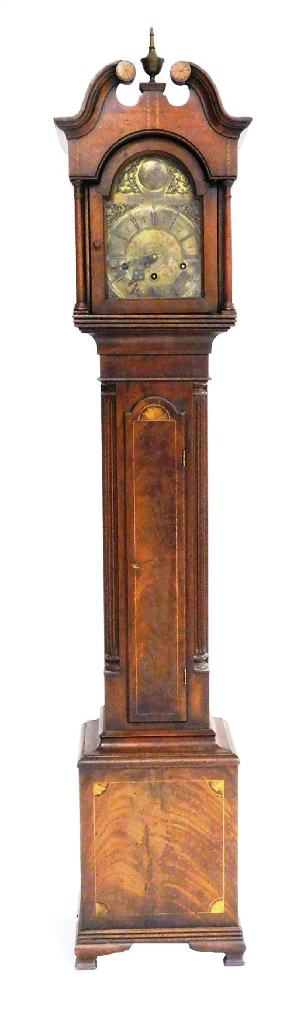 Appraisal: Replica grandmother clock early th C mahogany Federal style case