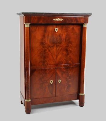 Appraisal: An Empire Secretaire a Abattant With columns at either side