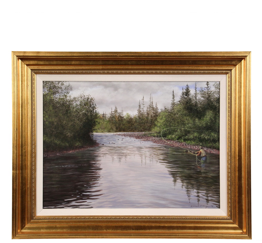 Appraisal: WILLIAM V KING Contemporary Maine - Dole Brook Penobscot oil