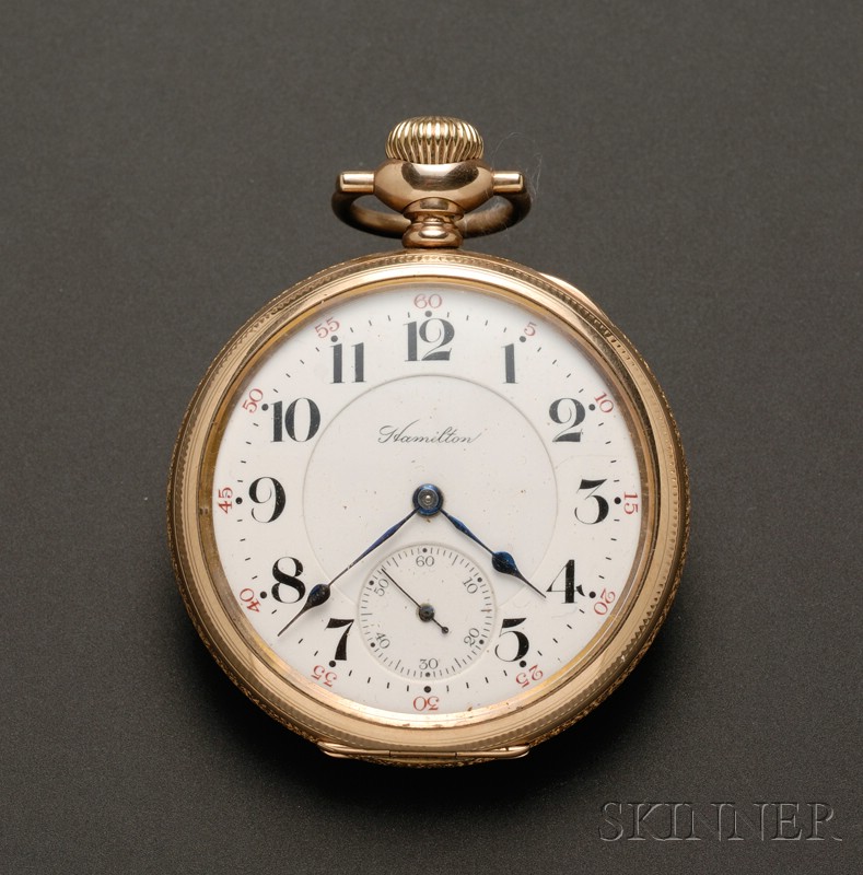 Appraisal: Hamilton Size -jewel Pocket Watch Hamilton Watch Company Lancaster Pennsylvania