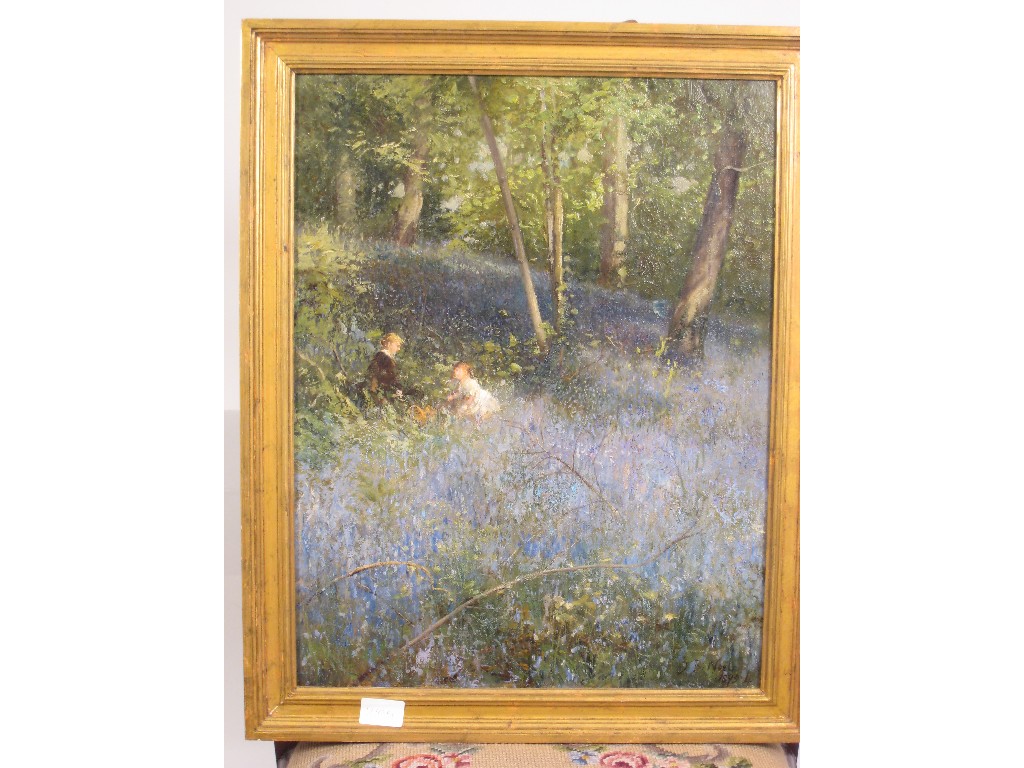 Appraisal: JOHN BATES NOEL Exh - Bluebells signed and dated 'J