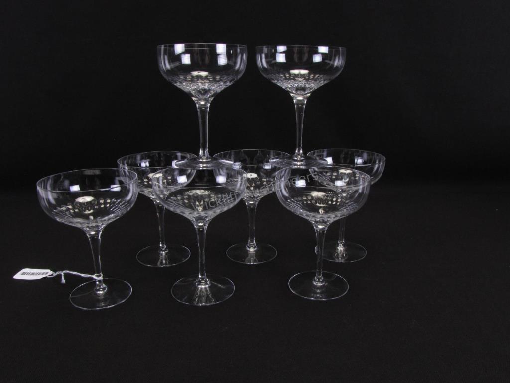 Appraisal: Set of Eight Orrefors 'Prelude' Champagne Glasses unmarked high