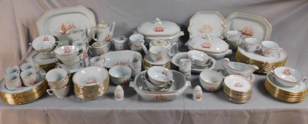 Appraisal: SPODE TRADEWIND PORCELAIN -PIECE DINNER SET TOinclude dinner plates plates