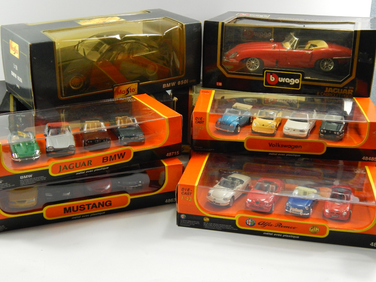 Appraisal: A quantity of Burago and other die cast vehicles boxed