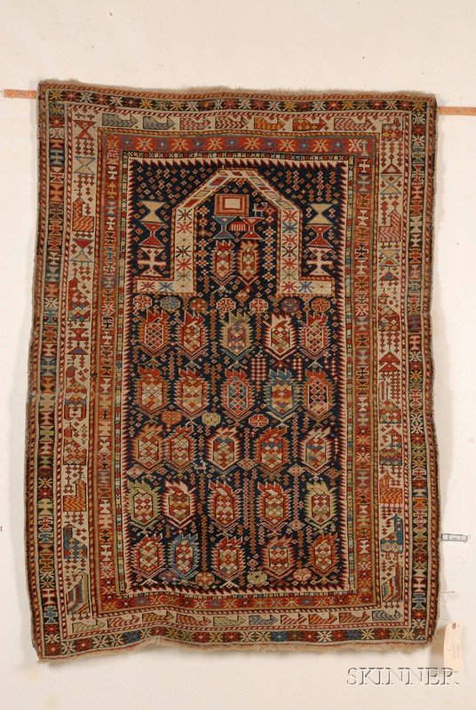 Appraisal: Marasali Prayer Rug East Caucasus last quarter th century small