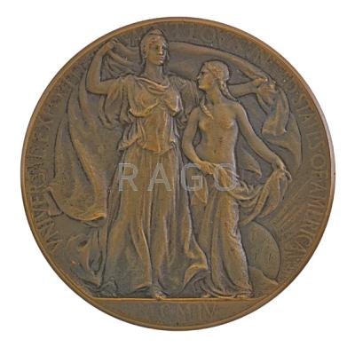 Appraisal: UNIVERSAL EXPOSITION MEDALS SAINT LOUIS Three Gold Silver and Bronze