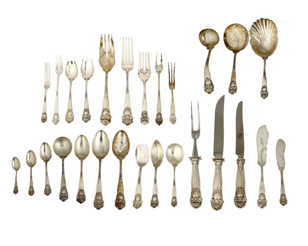 Appraisal: A Towle Georgian sterling silver flatware service th century Each