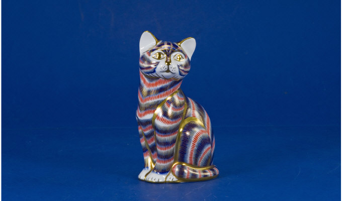 Appraisal: Royal Crown Derby Figure Cat Date