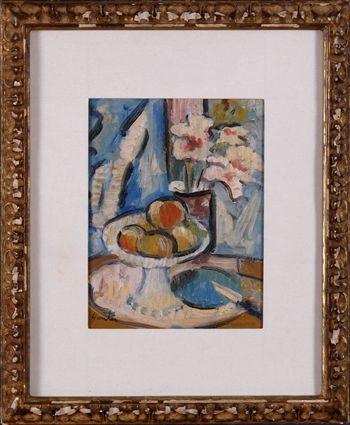 Appraisal: GEORGE LESLIE HUNTER - STILL LIFE WITH FRUIT Oil on