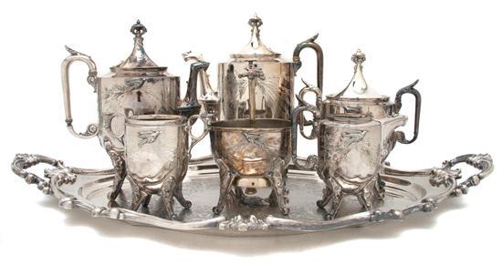 Appraisal: n American Silverplate Tea and Coffee Service late th century